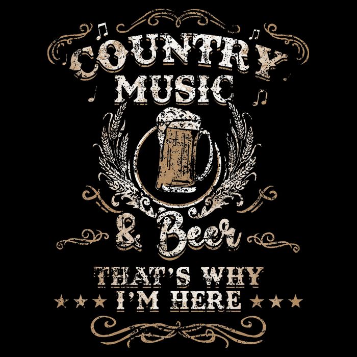 Vintage Country Music And Beer Thats Why Im Here Legends Kids T-Shirt