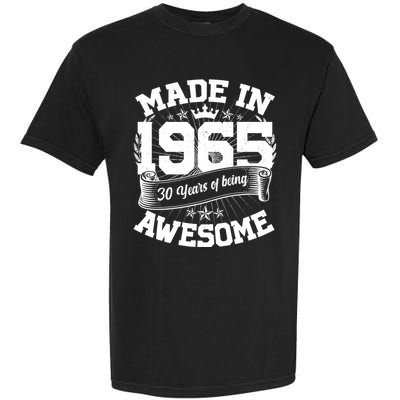 Vintage Crown Made In 1965 60 Years Of Being Awesome Garment-Dyed Heavyweight T-Shirt