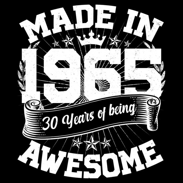 Vintage Crown Made In 1965 60 Years Of Being Awesome 7-Panel Snapback Hat