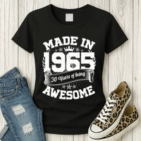 Vintage Crown Made In 1965 60 Years Of Being Awesome Womens T-Shirt