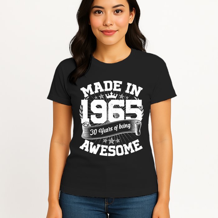 Vintage Crown Made In 1965 60 Years Of Being Awesome Womens T-Shirt
