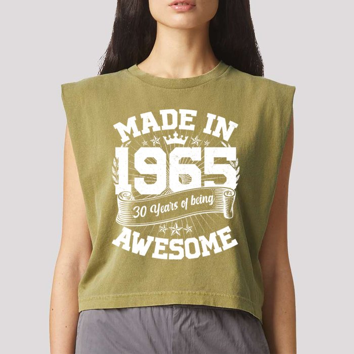Vintage Crown Made In 1965 60 Years Of Being Awesome Garment-Dyed Women's Muscle Tee