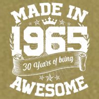 Vintage Crown Made In 1965 60 Years Of Being Awesome Garment-Dyed Women's Muscle Tee