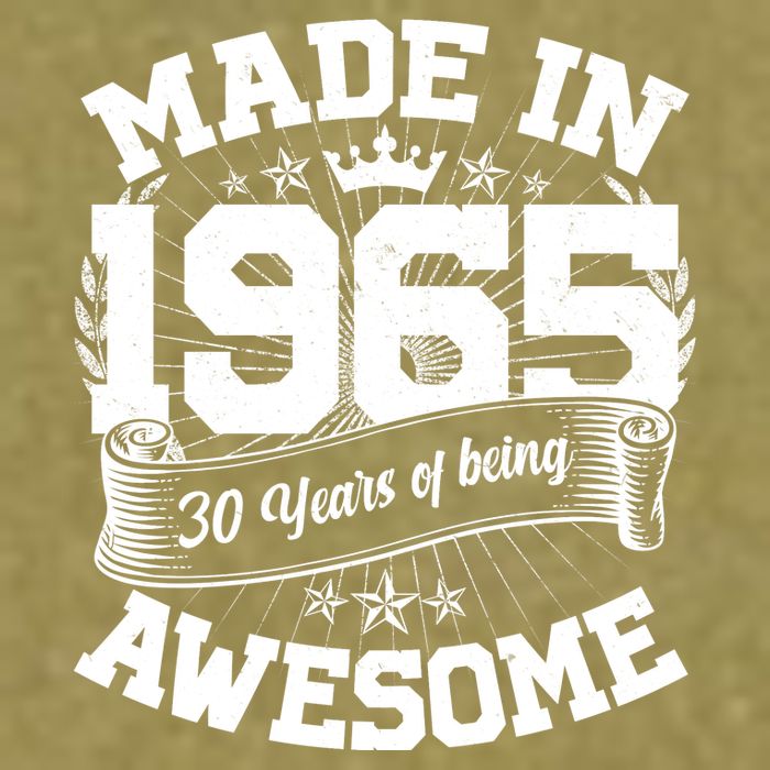 Vintage Crown Made In 1965 60 Years Of Being Awesome Garment-Dyed Women's Muscle Tee