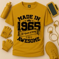 Vintage Crown Made In 1965 60 Years Of Being Awesome Performance Shirt