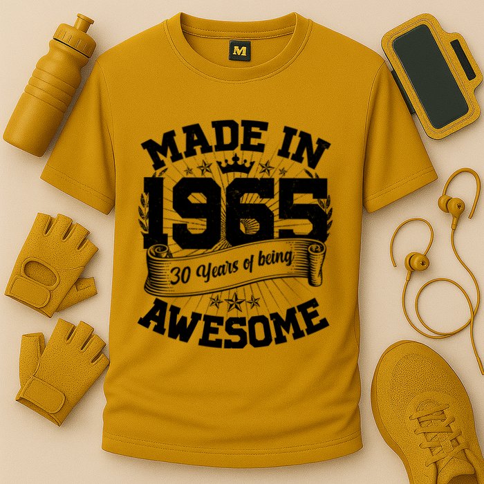 Vintage Crown Made In 1965 60 Years Of Being Awesome Performance Shirt