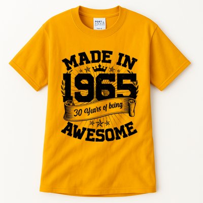 Vintage Crown Made In 1965 60 Years Of Being Awesome Tall T-Shirt