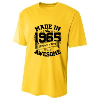 Vintage Crown Made In 1965 60 Years Of Being Awesome Youth Performance Sprint T-Shirt