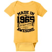 Vintage Crown Made In 1965 60 Years Of Being Awesome Baby Bodysuit