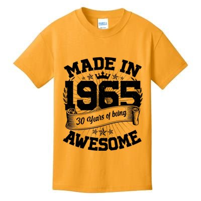 Vintage Crown Made In 1965 60 Years Of Being Awesome Kids T-Shirt