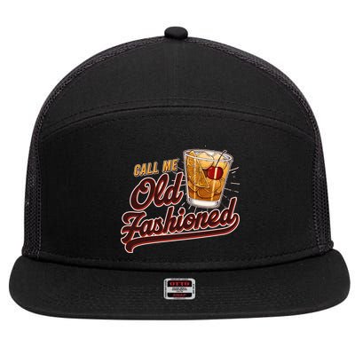 Vintage Call Me Old Fashioned 7 Panel Mesh Trucker Snapback Hat