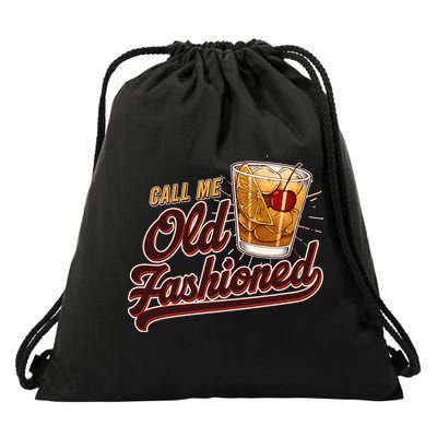 Vintage Call Me Old Fashioned Drawstring Bag