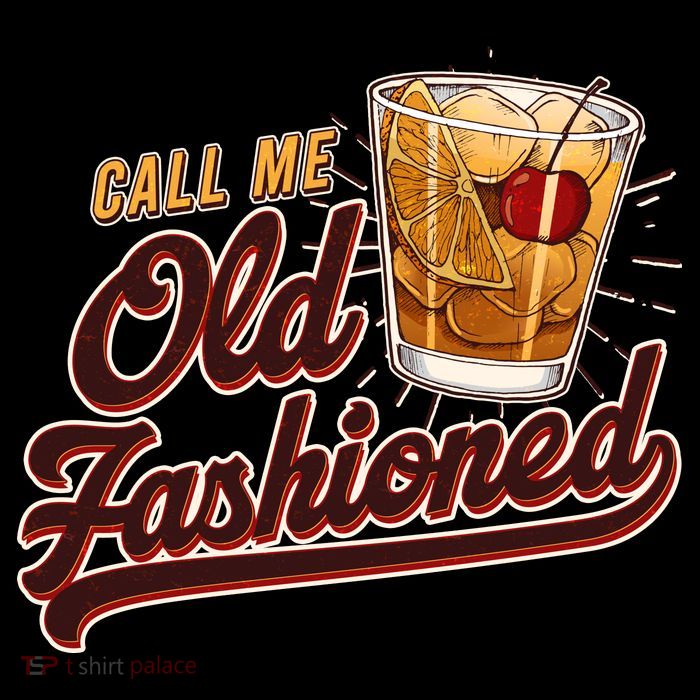 Vintage Call Me Old Fashioned Drawstring Bag