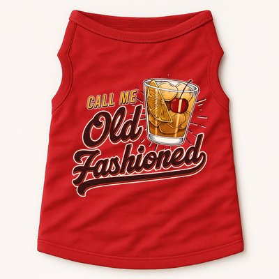 Vintage Call Me Old Fashioned Doggie Tank