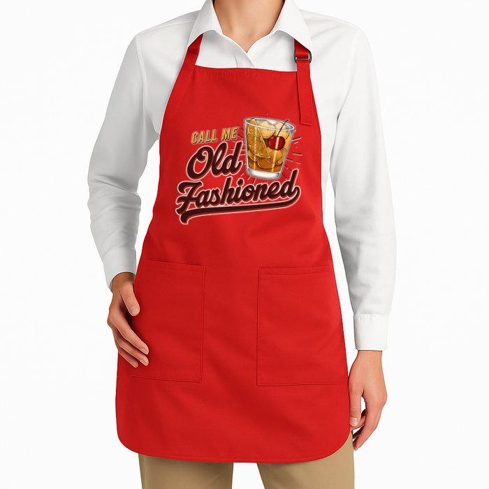 Vintage Call Me Old Fashioned Full-Length Apron With Pockets