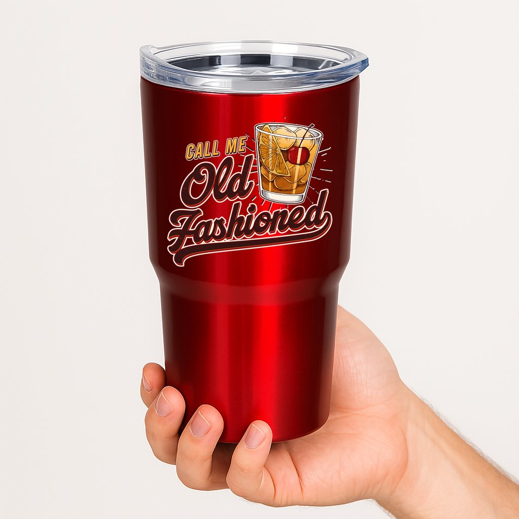 Vintage Call Me Old Fashioned Tumbler