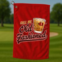 Vintage Call Me Old Fashioned Golf Towel