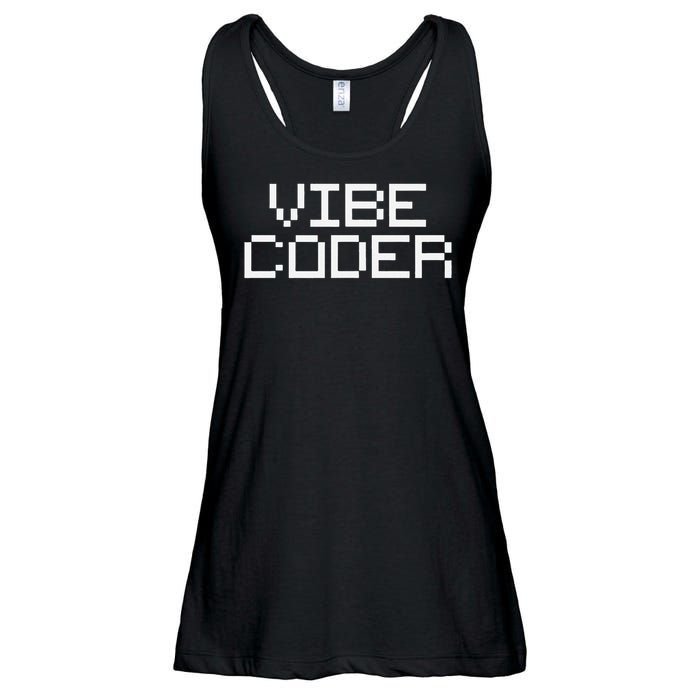 Vibe Coder Minimalist AI Video Game Coding Programming Ladies Essential Flowy Tank