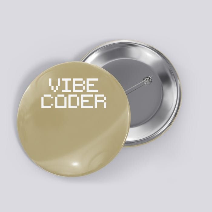 Vibe Coder Minimalist AI Video Game Coding Programming Button