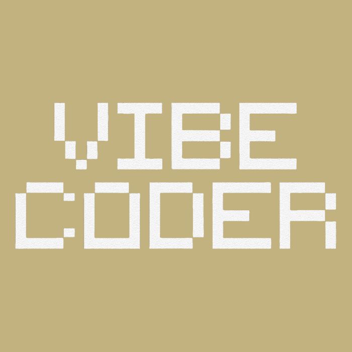 Vibe Coder Minimalist AI Video Game Coding Programming Button