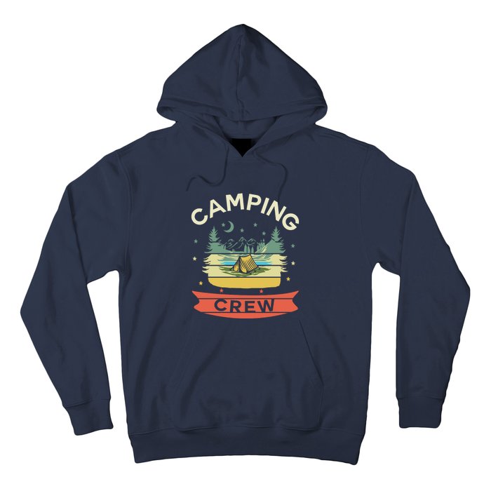 Vintage Camping Matching Group Camping Crew Gift Hoodie