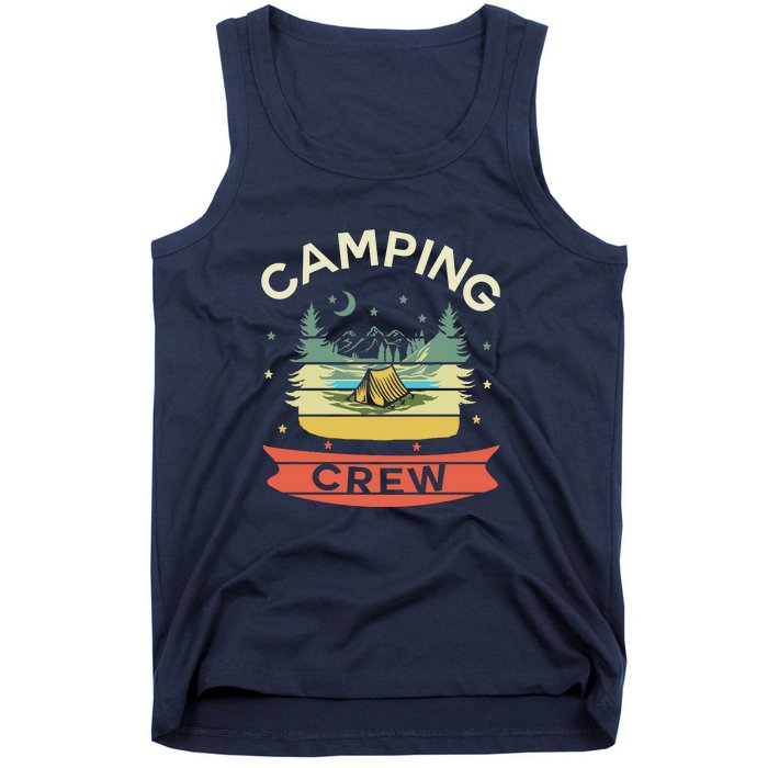 Vintage Camping Matching Group Camping Crew Gift Tank Top