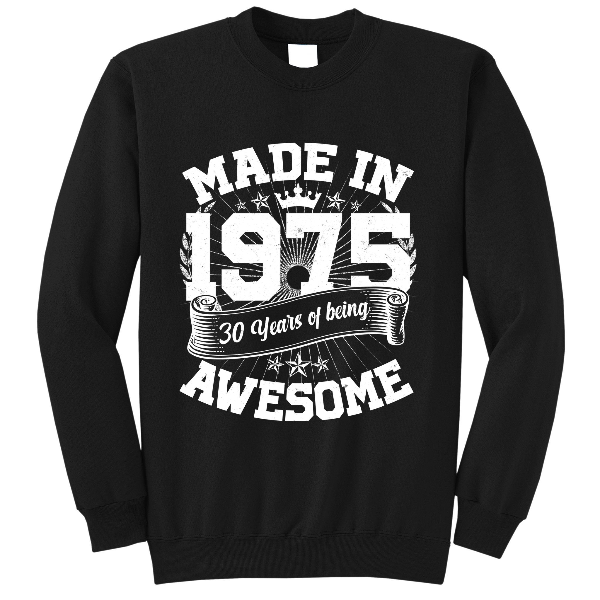 Vintage Crown Made In 1975 50 Years Of Being Awesome Sweatshirt