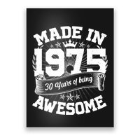 Vintage Crown Made In 1975 50 Years Of Being Awesome Poster