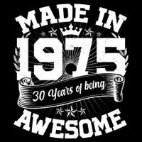 Vintage Crown Made In 1975 50 Years Of Being Awesome Poster