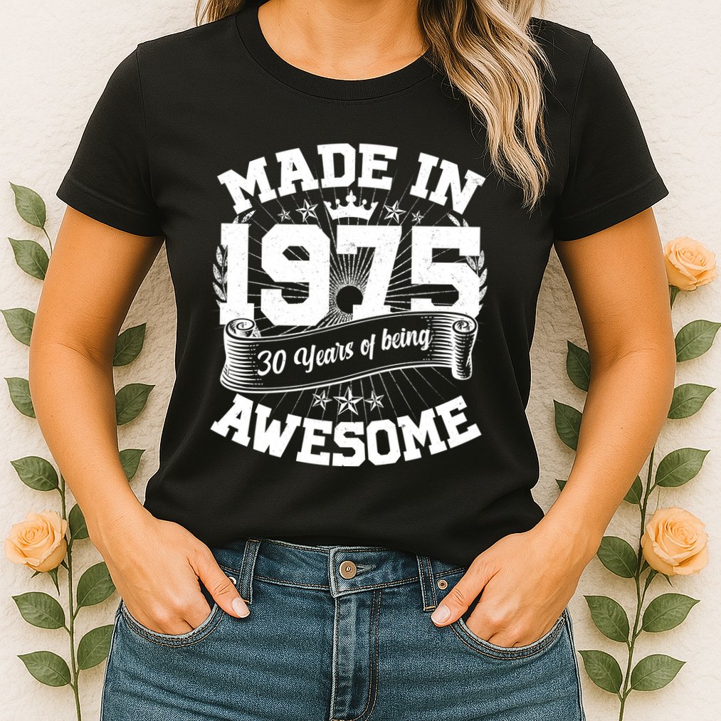 Vintage Crown Made In 1975 50 Years Of Being Awesome Womens T-Shirt