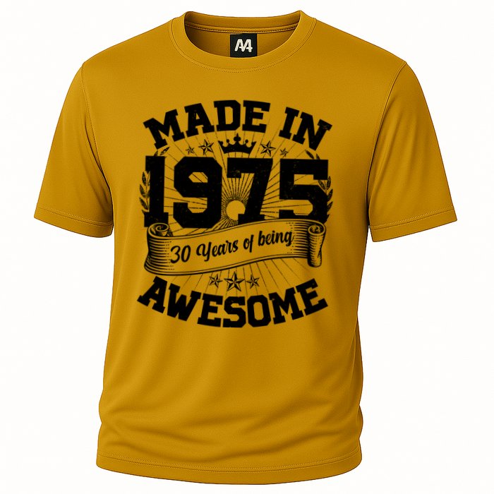 Vintage Crown Made In 1975 50 Years Of Being Awesome Cooling Performance Crew T-Shirt