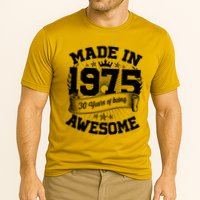 Vintage Crown Made In 1975 50 Years Of Being Awesome Cooling Performance Crew T-Shirt