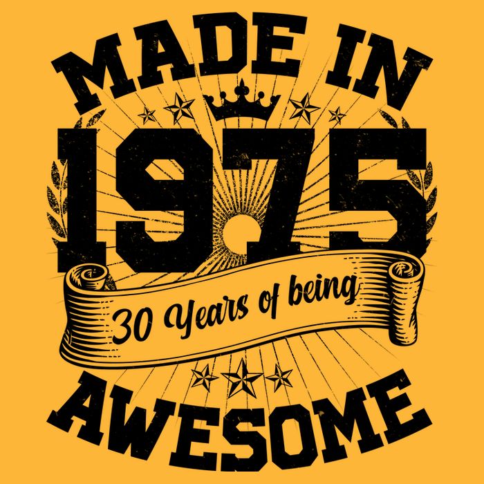 Vintage Crown Made In 1975 50 Years Of Being Awesome Cooling Performance Crew T-Shirt