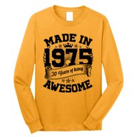 Vintage Crown Made In 1975 50 Years Of Being Awesome Long Sleeve Shirt