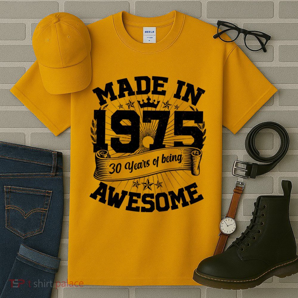 Vintage Crown Made In 1975 50 Years Of Being Awesome Tall T-Shirt