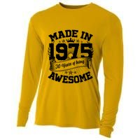 Vintage Crown Made In 1975 50 Years Of Being Awesome Cooling Performance Long Sleeve Crew