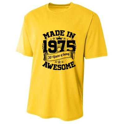 Vintage Crown Made In 1975 50 Years Of Being Awesome Youth Performance Sprint T-Shirt