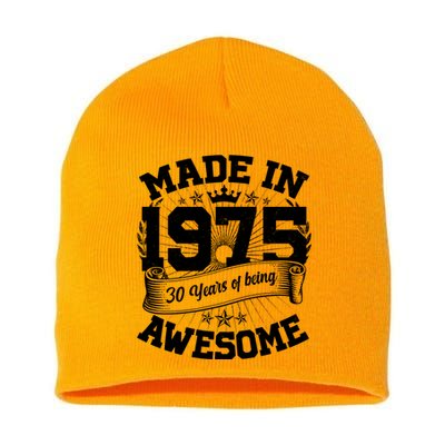 Vintage Crown Made In 1975 50 Years Of Being Awesome Short Acrylic Beanie