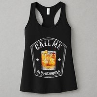 Vintage Call Me Old Fashioned Whiskey Funny Bourbon Womens Tank Top