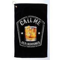 Vintage Call Me Old Fashioned Whiskey Funny Bourbon Golf Towel