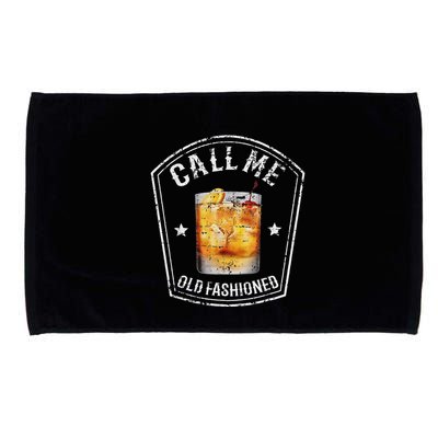 Vintage Call Me Old Fashioned Whiskey Funny Bourbon Microfiber Hand Towel