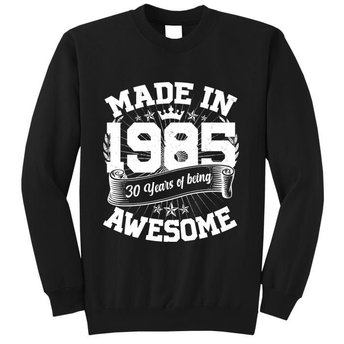Vintage Crown Made In 1985 40 Years Of Being Awesome Sweatshirt