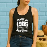 Vintage Crown Made In 1985 40 Years Of Being Awesome Womens Tank Top