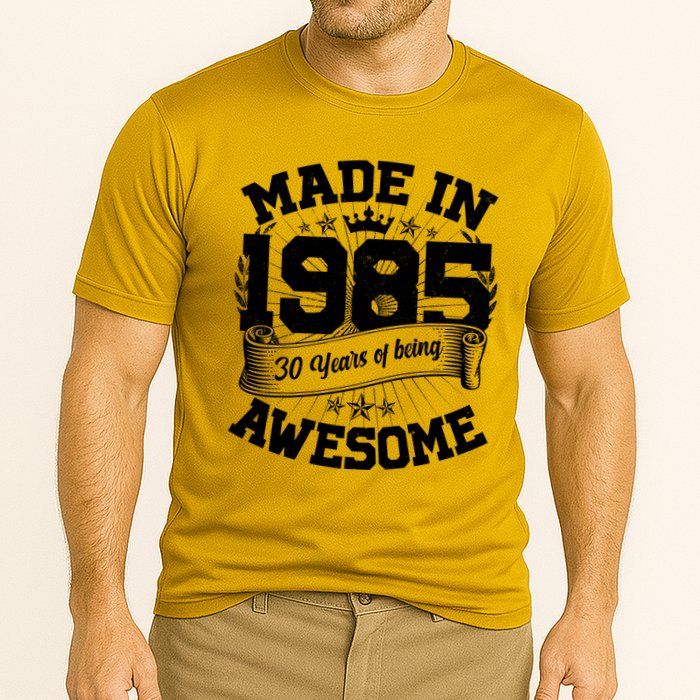 Vintage Crown Made In 1985 40 Years Of Being Awesome Performance Shirt