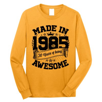 Vintage Crown Made In 1985 40 Years Of Being Awesome Long Sleeve Shirt