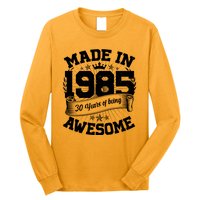 Vintage Crown Made In 1985 40 Years Of Being Awesome Long Sleeve Shirt