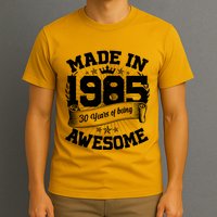 Vintage Crown Made In 1985 40 Years Of Being Awesome T-Shirt