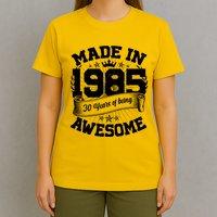 Vintage Crown Made In 1985 40 Years Of Being Awesome T-Shirt