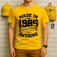 Vintage Crown Made In 1985 40 Years Of Being Awesome T-Shirt