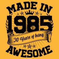 Vintage Crown Made In 1985 40 Years Of Being Awesome T-Shirt